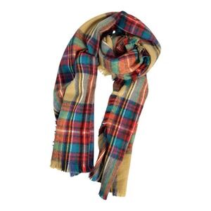 Merona‎ Vibrant Tartan Plaid Scarf